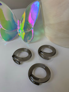 Black Swirl Acrylic Ring