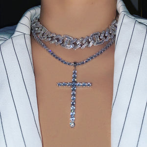 Large cross necklace