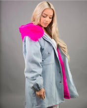 Load image into Gallery viewer, Hot Pink Oversized Denim
