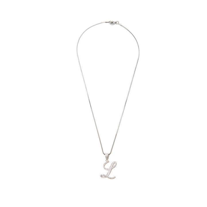 Initial Necklace - Sterling Silver (Silver)