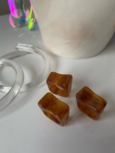 Amber Romance Acrylic Ring