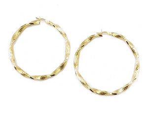 Vintage Spiral Hoop Earrings